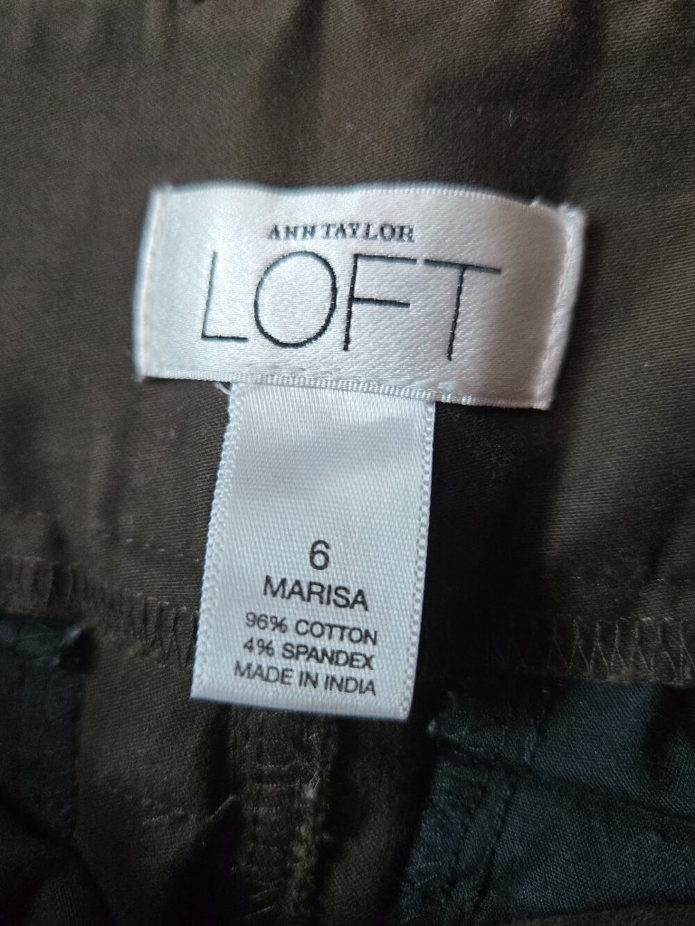 Ann Taylor LOFT Marissa Wide‑Leg Pants – Dark Brown Mid‑Rise Trouser sz 6 - Picture 4 of 10